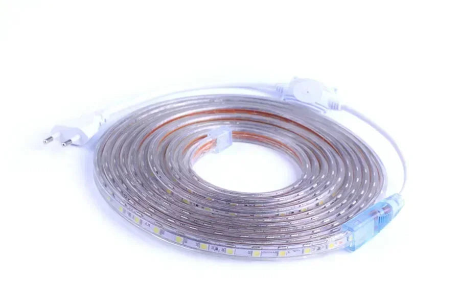 Led Strip Lights 220V Waterproof 1M 2M 3M 5M 10M 20M White Led Tape 220 Volt Red Green Blue Led Lighting 5050 Smd 60Leds/M Diode