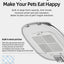 ROJECO Automatic Cat Feeder Pet Smart Cat Food Kibble Dispenser Remote Control Auto WiFi Double Feeder For Cats Dog Accessories