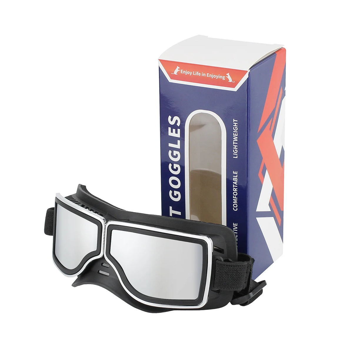 Pet Glasses New Dog Locomotive Glasses Sunglasses Medium and Large Dog Goggles Windproof Sunscreen Pet Accessories