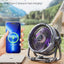 KINSCOTER 6 in 1 Camping Fan 20000mAh Rechargeable Battery Portable Outdoor Fan 4 Speed Air Circulators with Hook and LED Light