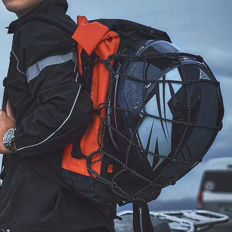 Motorcycle Backpack Men Women Waterproof Bag Full Face Helmet Backpack Rider Bag Reflective Travel Bag Motorcycle Helmet Bags