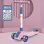 Cycling City 2-12 Years Old Children's Scooter Foldable Scooter With Music Light 3-wheel Scooter 4-speed Adjustable Balance Car
