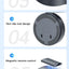 Eary Wall-mounted Fan Punch-free Foldable Fast Charging Desktop Fan With Night Light Magnetic Remote Control Air Conditioner Fan