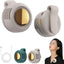 Portable Silent Mini Clip Fan Bladeless USB Fan Built-in 900mAh Battery Hanging Waist Electric Fan 3 Speeds for Outdoor Travel