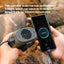 KINSCOTER Portable Outdoor Waist Fan 8000mAh LED Lighting Multifunctional Neck Fan with Power Bank for Camping Hiking Climbing