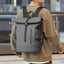 Waterproof Durable Outdoor Backpack Roll Top Fashion Casual Backpack for Hiking Travel Men Women Daily Commute