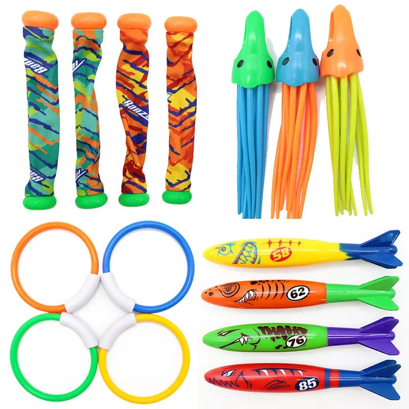 Diving Toys Children's Swimming Pool Treasure Hunt Water Diamond Breath Closure Training Water Suit Underwater Toys for Kid Gift