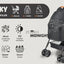 Folding 3-in-1 Dog Stroller with Removable Travel Carrier