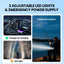 coldSky Portable Waist Fan Upgraded 10 Speeds Personal Fan 20000mAh Rechargeable Desk Fans with LED Display for Outdoor Jobsite