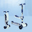 Kid Foot Scooter With Music And Folding Seat Flash Wheels Board Adjustable Height For 2-12 Years Children Cycling Kick Scooter