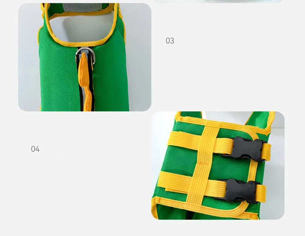 Cute Summer Dog Life Jacket for Swimming Boating Pet Safety Floating Vest Life Preserver with Rescue Handle For Cats Small Dogs