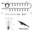 30m Outdoor Festoon LED Fairy Lights Warm White E27 S14 Retro filament Bulb Waterproof Christmas Lights Garland Decoration
