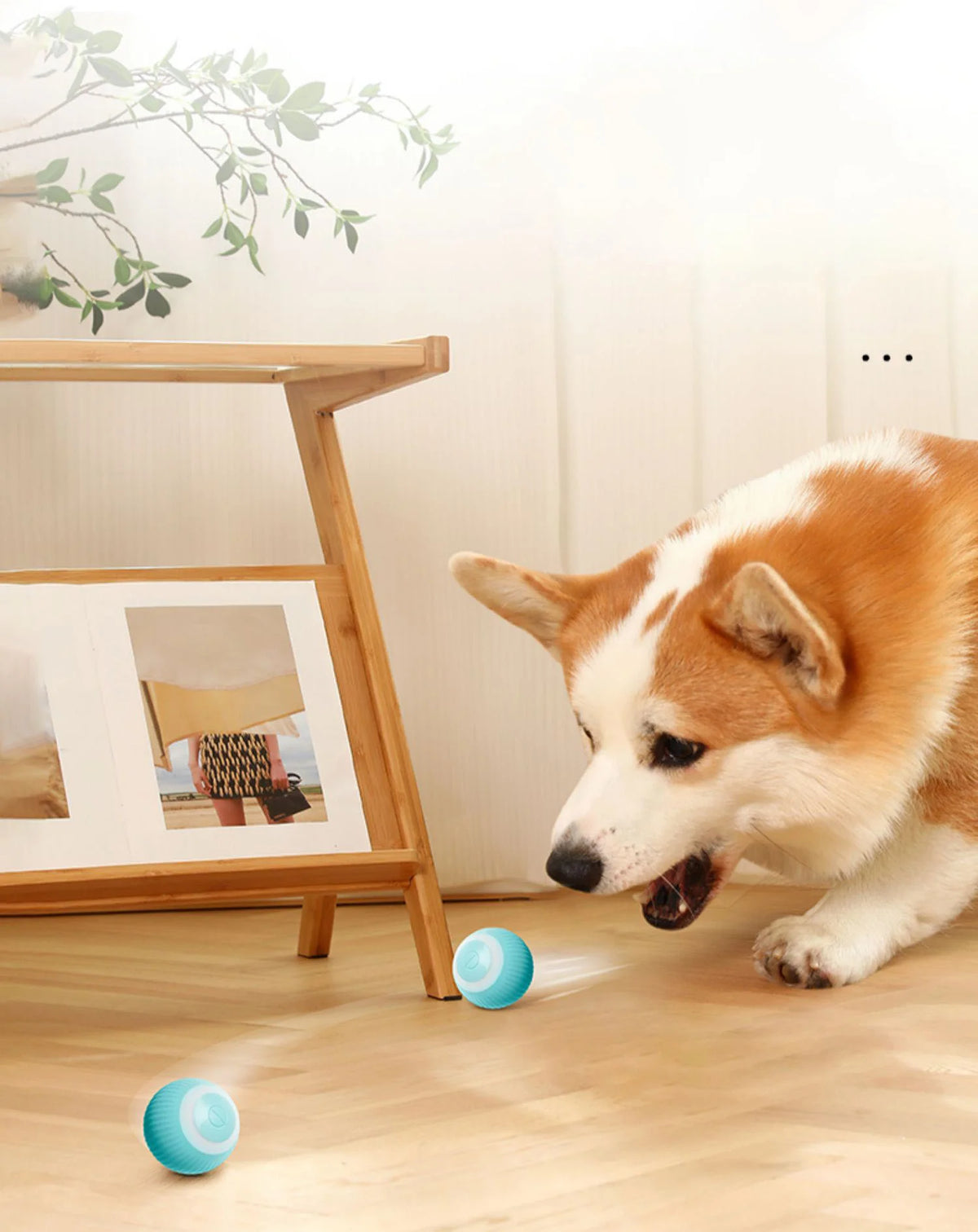 2023 NEW Electric Dog Toys Smart Puppy Ball Toys For Cat Small Dogs Funny Auto Rolling Ball Self-moving Puppy Games Toys Pe