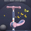 Cycling City 2-12 Years Old Children's Scooter Foldable Scooter With Music Light 3-wheel Scooter 4-speed Adjustable Balance Car