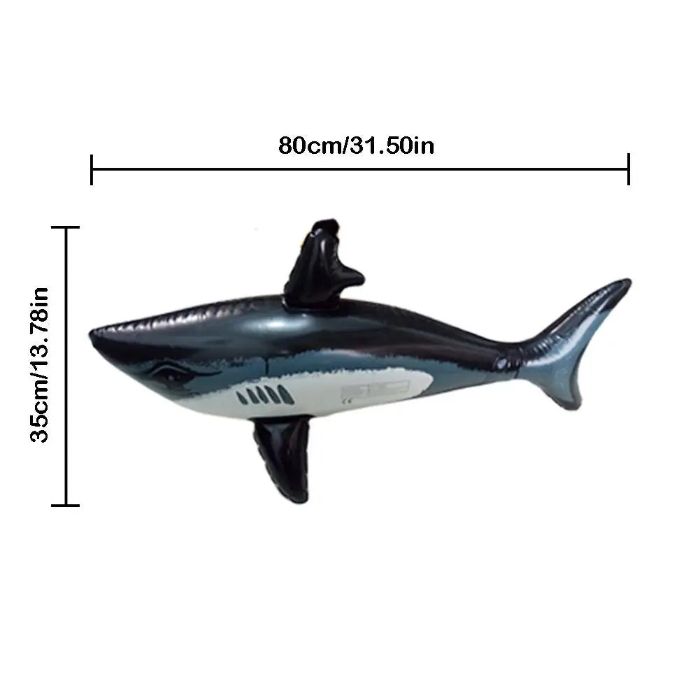 Floating Shark Float Toy Kids Adults Inflatable Water Swimming Pool Simulation Whale Fish Animals Toys Pool Playing With Water