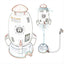 Rocket Sprinkler Toy – Rotating Flying Water Spray Launcher Outdoor Sprinkler Rocket Children's Water Play Tools