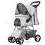 Pet Stroller with Sunroof -Foldable, lightweight, Single Handed, size S M L