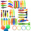 Kids Summer Shark Rocket Throwing Toy Swimming Pool Dive Game Water Fun Games Pool Toys Baby Water Educational Bath Toys Gifts