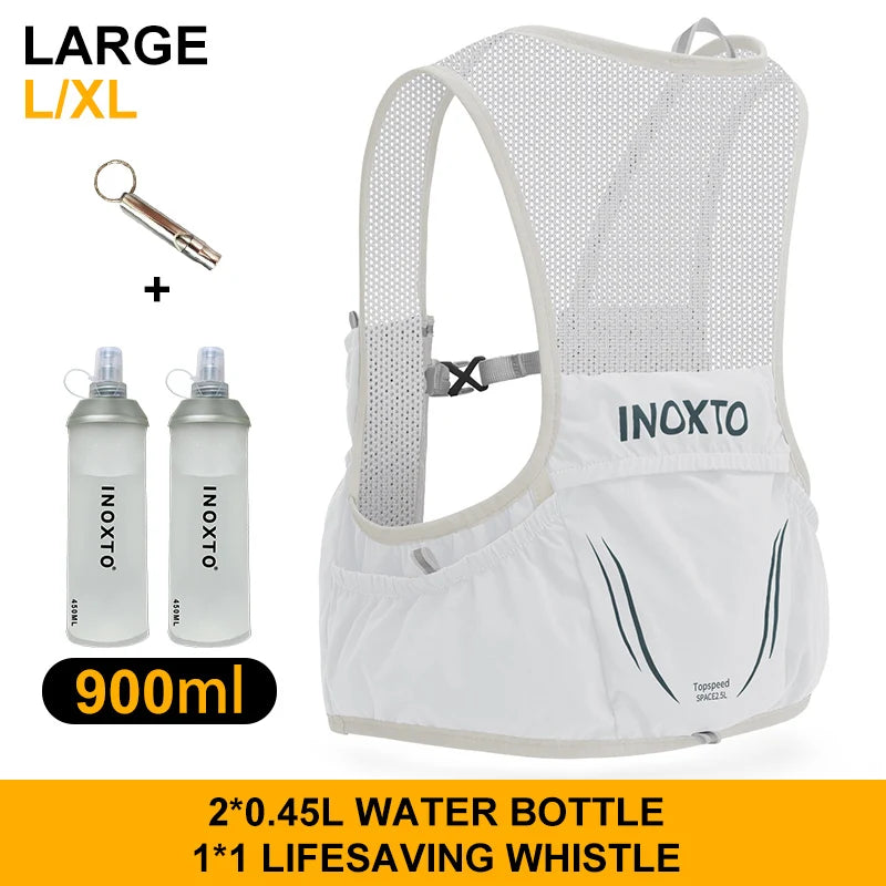 INOXTO 2022 new lightweight running backpack moisturizing vest suitable for bicycle marathon hiking ultra-light portable 2.5L