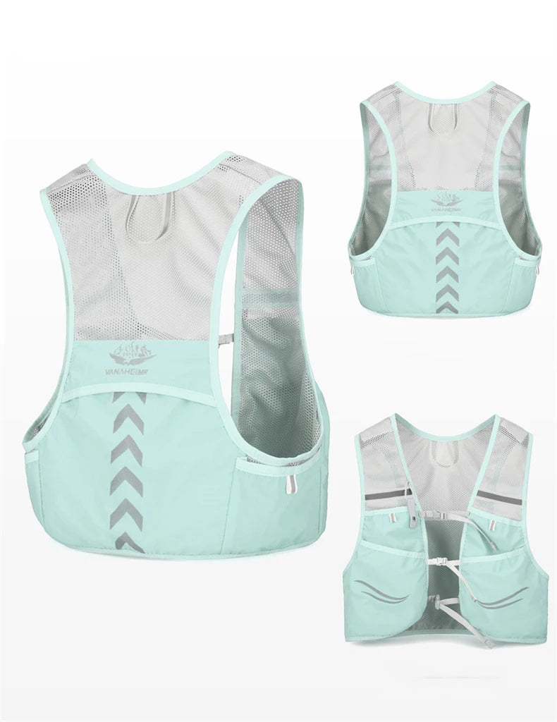 Lightweight Running Backpack Hydration Vest Suitable for Bicycle Men Women Marathon Hiking Ultra-light Portable 2L 500ml Kettles