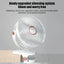 Xiaomi Clip-on Fan 5 Speed Quiet Rechargeable Home Desktop Portable Air Circulator Wireless Fan Light With LED Display For Camp