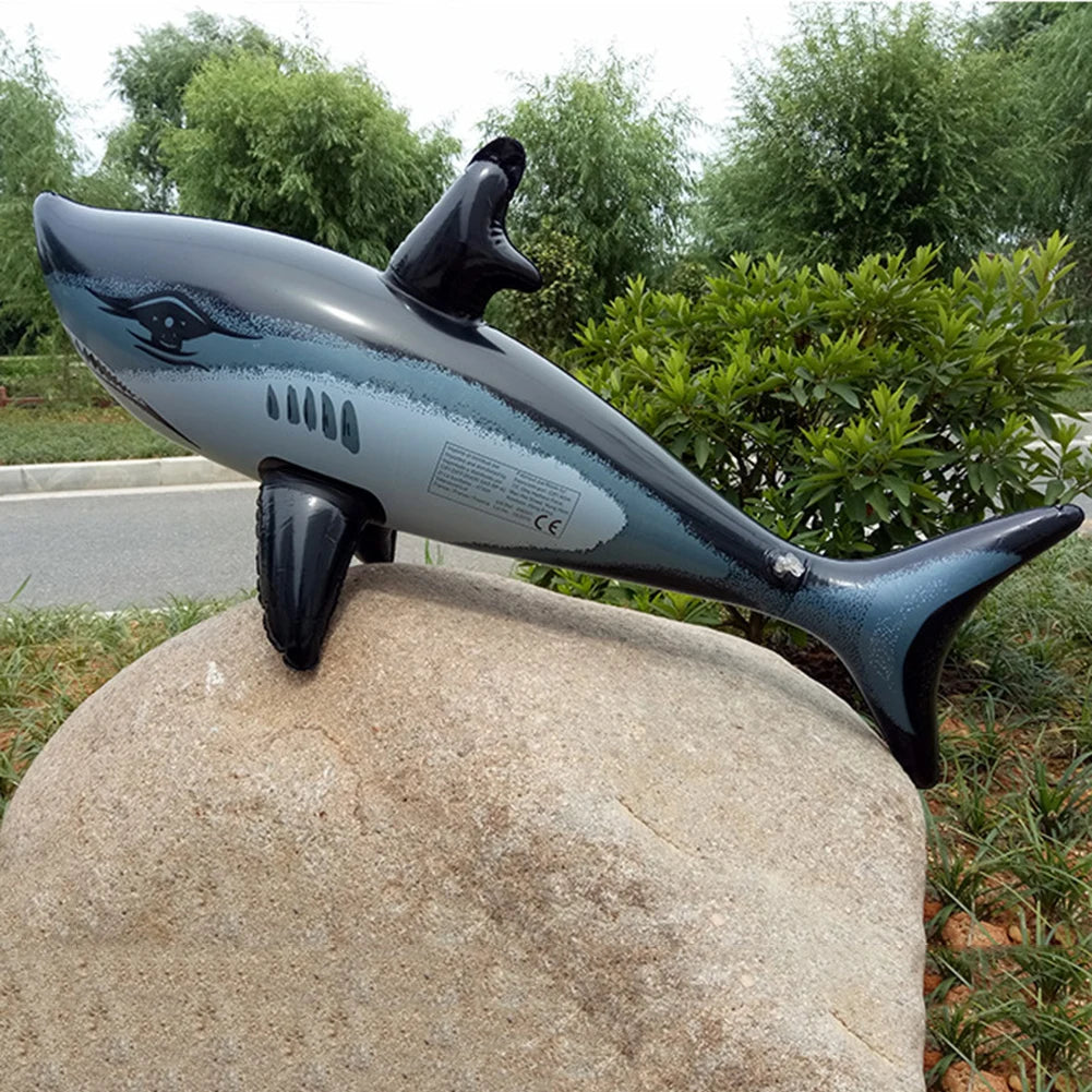 Floating Shark Float Toy Kids Adults Inflatable Water Swimming Pool Simulation Whale Fish Animals Toys Pool Playing With Water