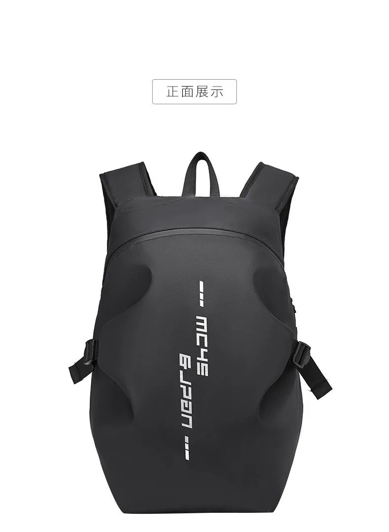 Helmet Backpack for Motorcycle Cycling Large Capacity Waterproof Helmet Storage Bag with Reflective Stripe Hiking Backpack