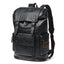 Men Pu Leather Backpack Men's Large Antitheft Travel Backpack Laptop Bag Black Bagpack Boy Big School Male Business Shoulder Bag