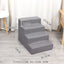 Nonslip High Density Foam Dog Ladders Indoor Home Couch Sofa High Bed Pet Stairs Folding 5-Grades Dog Steps with Removable Cover