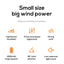 VISSKO Portable Mini Clip Fan USB Rechargeable Hand Held Fan Small Pocket Fan 3Speeds 1000mAh Multifunctional fan Ourdoor Summer