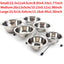 Double Stainless Steel Pet Bowls with Iron Stand - Anti-Slip Puppy Feeder