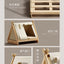Wooden Oxford Cloth Dog Bed  Elevated Moisture-Proof Tent Enclosed Safety House  All-Season  Dog Shelter with Frame Support
