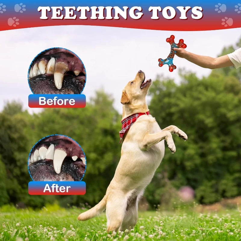 1pc Durable Nylon Dog Chew Toy for Aggressive Chewers - Indestructible Bone Design