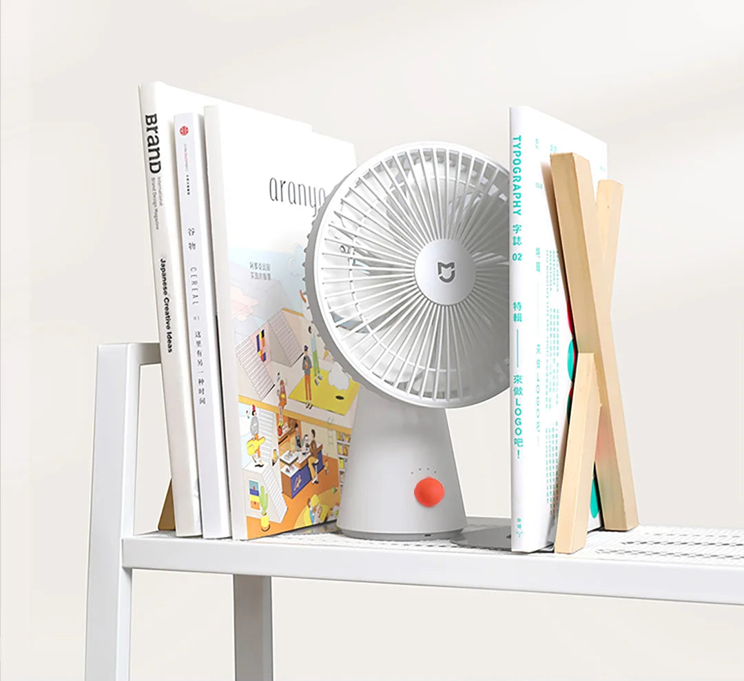 XIAOMI MIJIA Desktop Mobile Fan，Desktop Handheld Two In One，Universal Type-C Charging Port，18.5 - Hour Ultra - Long Battery Life