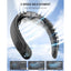 4000mAh Bladeless Portable Neck Fan 3 Gears Adjustable Super Multi-Function Digital Display Rechargable Neck Fan for Outdoor