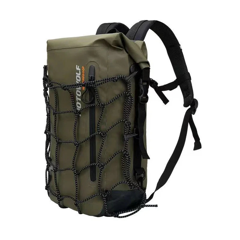 Motorcycle Backpack Men Women Waterproof Bag Full Face Helmet Backpack Rider Bag Reflective Travel Bag Motorcycle Helmet Bags