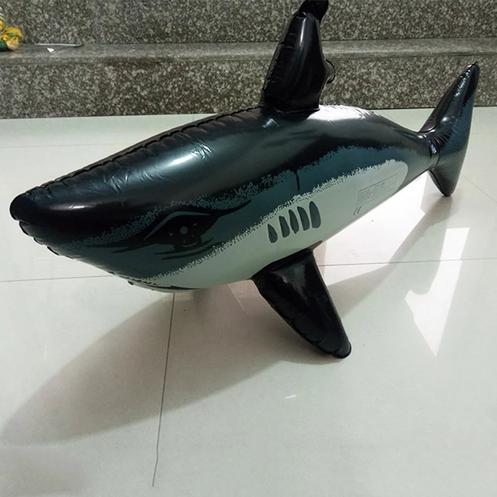 Floating Shark Float Toy Kids Adults Inflatable Water Swimming Pool Simulation Whale Fish Animals Toys Pool Playing With Water
