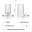 ROJECO Automatic Cat Feeder Pet Smart Cat Food Kibble Dispenser Remote Control Auto WiFi Double Feeder For Cats Dog Accessories