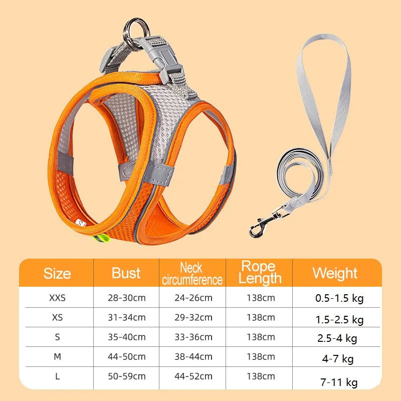 Dog Harness Small Breed Harness for A Small Dog Large Dog Harness Harnait Chest GXQ03
