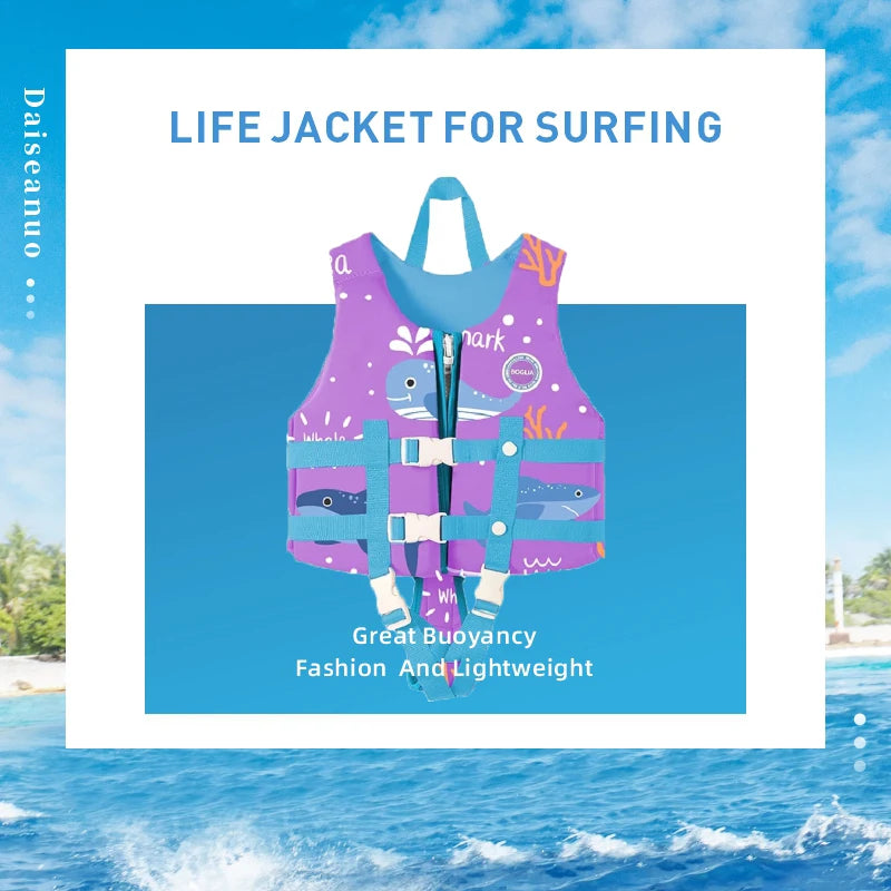 Kid's Life Jacket Vest, Child Float, Pool, Buoyancy Aid, Safe Buckle, Toddler, Quick Delivery, 30- 50 lbs
