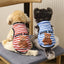 Pets Summer Prints Vests Dog Clothes Little Bear Dog Pattern Pet T-shirts Breathable Sleeveless Puppy Costume Dog Pet Shirts
