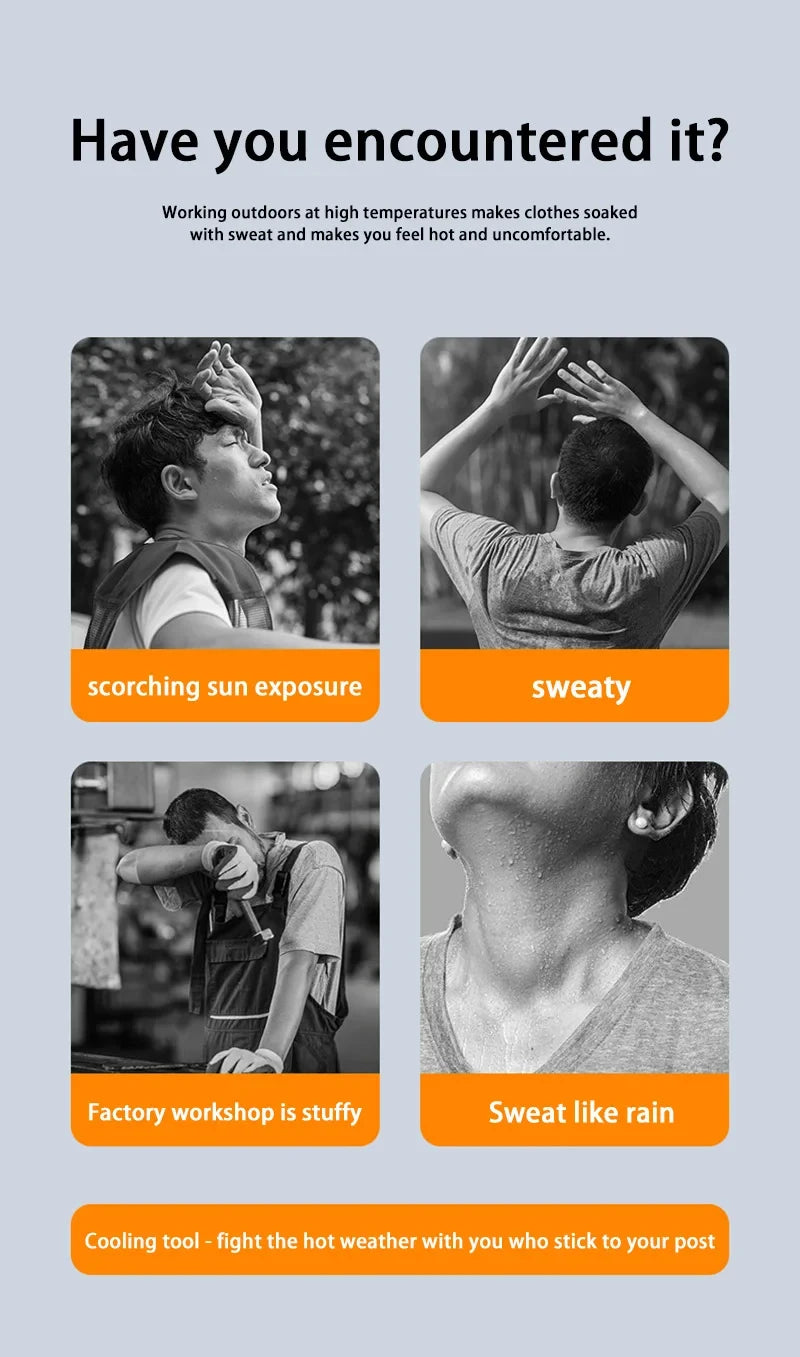 Xiaomi MIJIA 4000mAh Outdoor Hanging Neck Waist Clip Fan Wearable Portable Fans 3 Speed USB Rechargeable Emergency Mobile Power