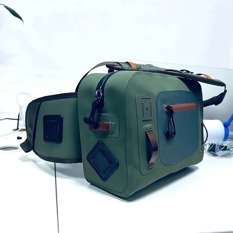 Fly Fishing Wait Hip Pack Fanny Tackle Storage Bag Cross Body Sling Versatile Waterproof Dry Bag for Canoeing Surfing Kayking