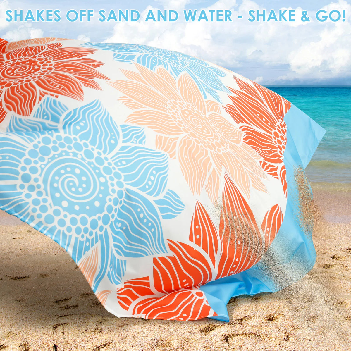 Beach Blanket Picnic Mat 210x200cm Waterproof Sandproof Portable Outdoor Sports Travel Hiking Camping Blanket