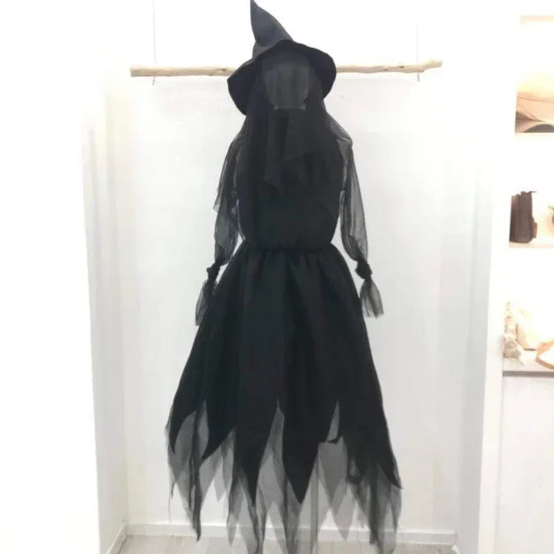 Halloween Colourful Glow Three Hand-Holding Witches Sound-activated hand-holding witch Halloween light up decoration props