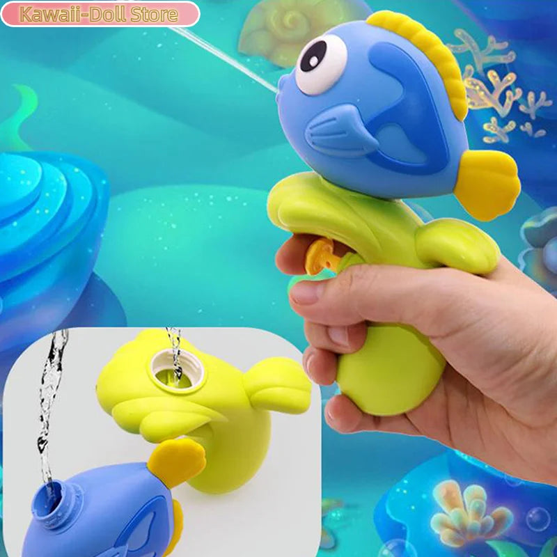 Portable Handheld Fish Spray Toy Summer Outdoor Beach Water Squirter Swimming Pool Fight Toy For Boy Girl Gift