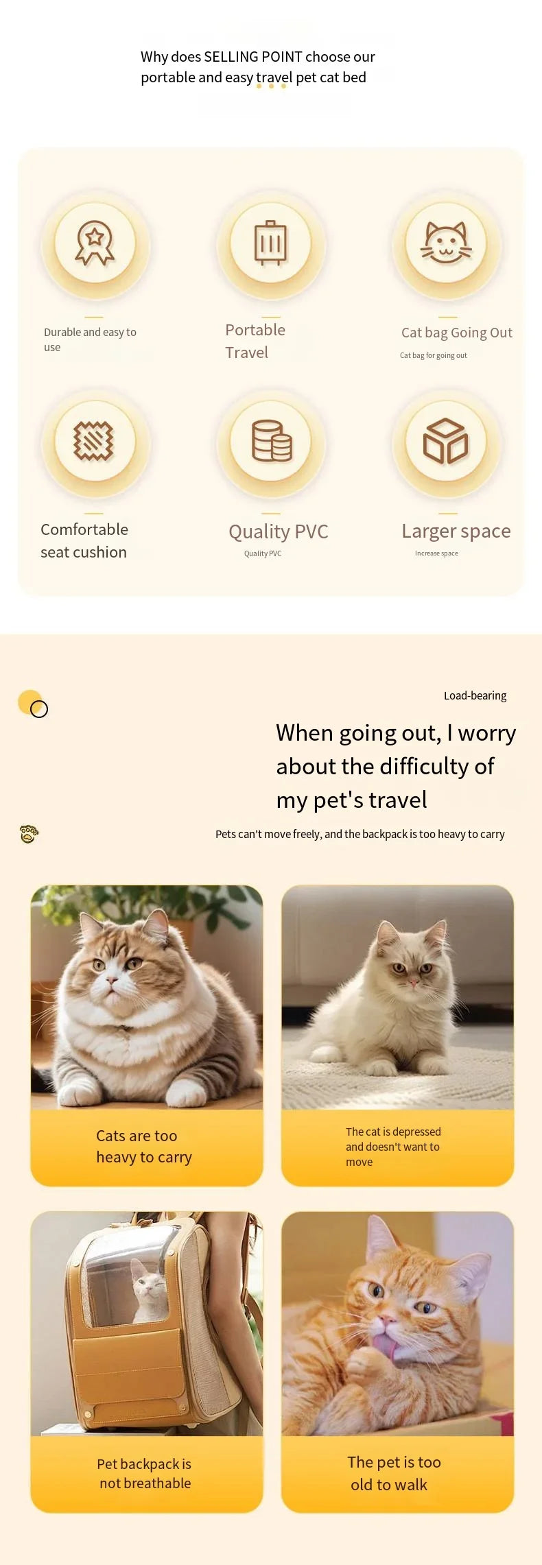 2025 New Pet Aviation Case, Portable Space Cabin, Pet Outdoor Bag, Car Mounted Cat Bed, Small Cat Bag, Portable Pet Bag