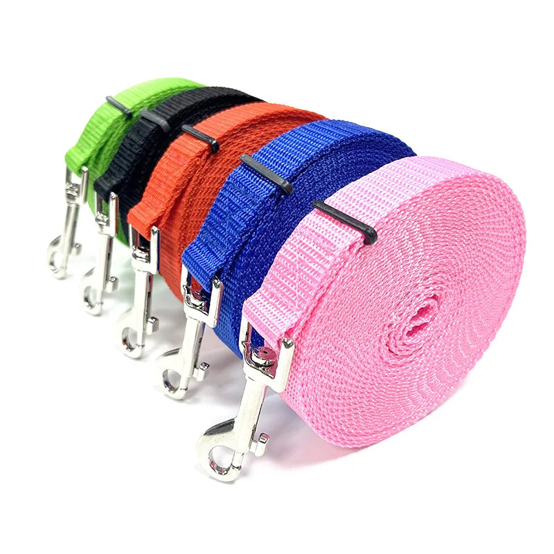 4ft-100ft Nylon Dog Leash Long Leash for Dogs Pet Shop Outdoor Training Extended Control Dog Leashes Pet Accessories All Dogs