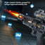 Electric Water Gun Outdoor Toys LED Light Sound Effects Flame Spray High Pressure High Speed Squirt Gun for Kids Adults Summer