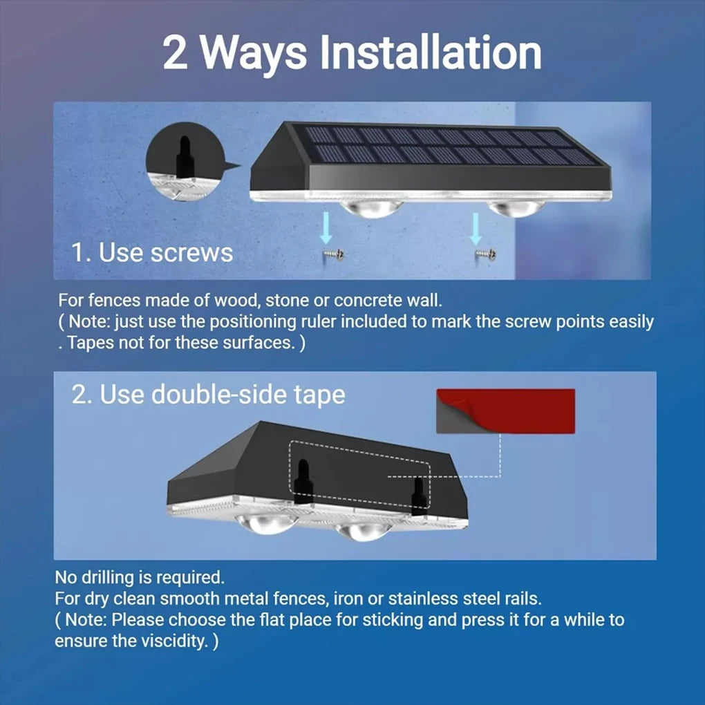 Solar Powered Wall Light For Driveways And Exterior Walls Solar Fence Light Solar Wall Light Outdoor